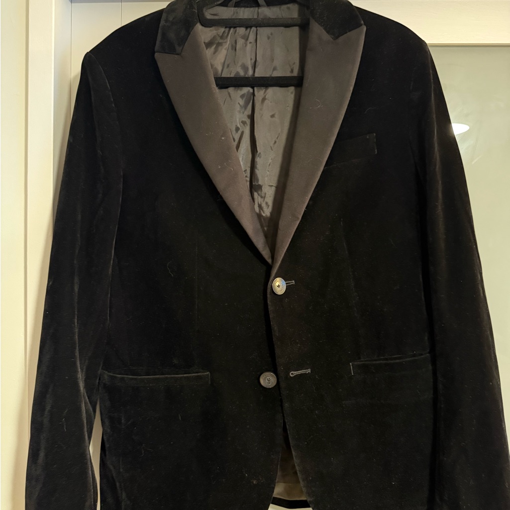 Men’s Armani Exchange Black Velvet Blazer